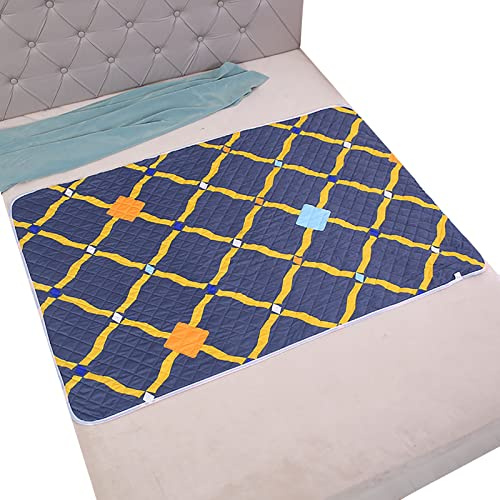 Windelunterlage für Kinder, wasserdicht, saugfähig, Inkontinenzunterlage, waschbar, wiederverwendbar, für die Altenpflege für Erwachsene, Dicke Matratze, 119,9 x 159,9 cm, A (A 19,7 x 27,6 Zoll)