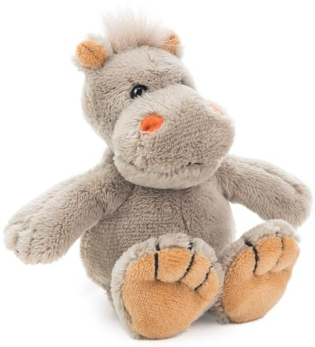 Schaffer 5750 - Plüsch Nilpferd Lola - Kuscheltier - Größe (XS) 16 cm | Extra weich - Waschbar bei 30 °C - DIN EN 71 geprüft - Ab Geburt geeignet - Hochwertige Verarbeitung