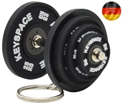 KEYSPACE Hantel Schlüsselanhänger Crossfit - Gym Geschenke Bodybuilder
