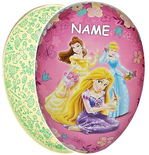 alles-meine.de GmbH 10 TLG. Set: Füll - Papper - 18 cm - Princess - Prinzessin - inkl. Name - Osterei - Ei zum befüllen - Deko Pappe Papp Pappeier Dekoei Pappostereier Füllen - P..