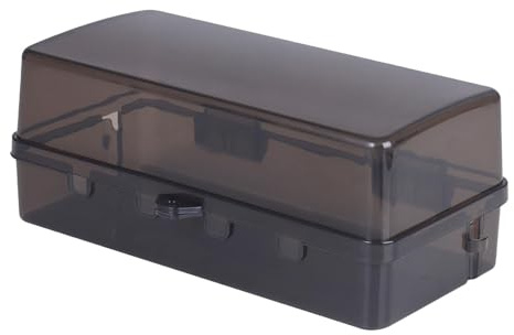 Sharplace Boîtier électrique extérieur, boîtier de connexion électrique, couvercle de rallonge, boîtier d'alimentation étanche pour prise de multiprise, noir