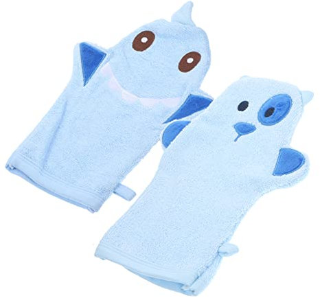 BCOATH Badehandschuhe 2 Stück Cartoon-tier-badehandschuhe Duschhandschuhe Peeling-funktion Weiches Material Für Die Familie