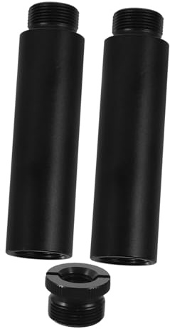 OSOLADY Mikrofonverlängerungsstange mit Adapter Aluminiumlegierung 5/8-27 und 3/8-16 für Galgenarm Live Streaming und Aufnahme