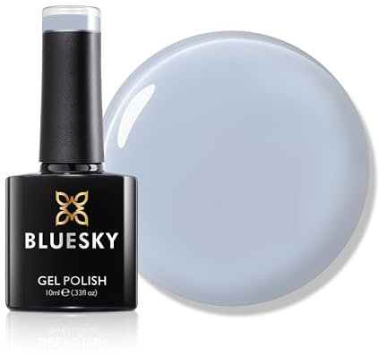 Bluesky Gel Nail Polish 10ml, Breeze Blue - SS2511, Blue Gel Nail Polish for 21 Day Manicure, Requires Curing Under LED UV Nail Lamp