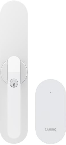 ABUS smarter Fensterantrieb WINTECTO One + WLAN-Brücke BRIDGE One im Set - Terrassentür, Balkontür und Fenster von außen und aus der Ferne öffnen - mit Alarmfunktion und Push-Nachrichten - weiß
