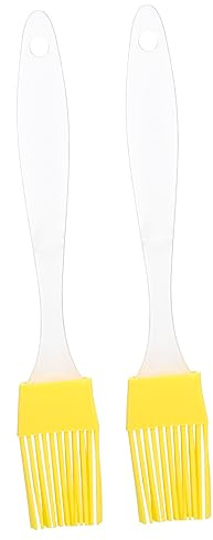 Zerodeko Pennello da Cucina Setole Elastiche e Morbide in Silicone 2 Pezzi Utensile Pratico e Resistente per Picnic e Uso in Cucina