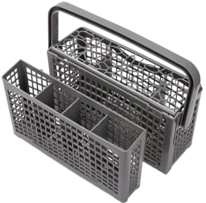 GiaoRosi Replacement Cutlery Basket with Handle, Universal Dishwasher Cutlery Basket, Large Silverware Holder for Utensils Forks Knives Spoons, Fits Most Standard Dishwashers, Multi, 230x130mm