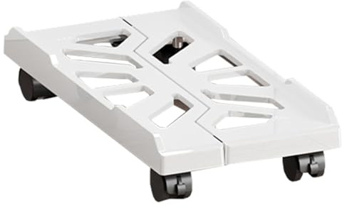 Soporte de torre de computadora - 7.87-11.02in Soporte de CPU ajustable, base rodante, carrito de host duradero, plataforma de ventilación | Pastor de CPU de servicio pesado con ruedas para la PC de e