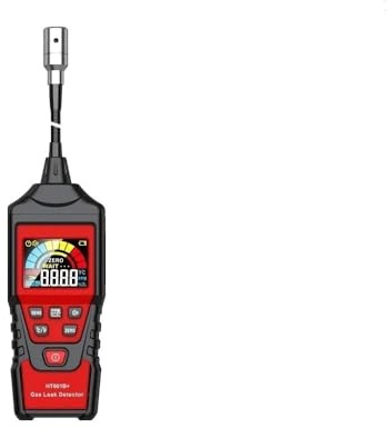Gaswarngerät HT601A HT601B Gaslecksuchgerät 0-1000PPM Ton- und Bildschirmalarm Brennbares, brennbares, natürliches Methan-Gas-Detektor für Arbeit und Zuhause(HT601A)