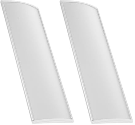 DECOMELODY Targhe per Porte in Lega di Alluminio 21X8 CM Set da 2 Cartelli Porta D’Ingresso Argentati Fessura Estraibile Targhette per Ufficio e Casa Installazione senza Attrezzi per