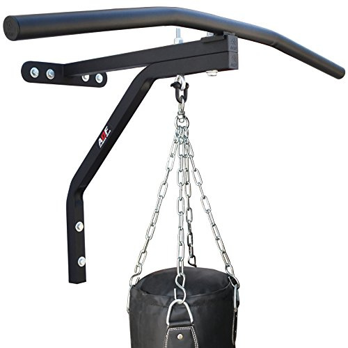 AQF Punch Bag Wall Bracket With Pull up bar Heavy Gym Iron Chin Up Bar with Punch Bag Bracket Wall Mounted Ceiling Frame Outdoor Fitness Boxing MMA