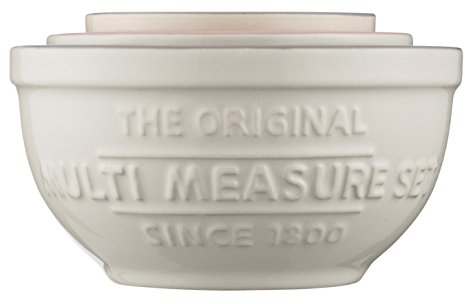 Mason Cash Innovative Kitchen Multi-Measure Set | Measuring Cups & Spoons in 1 | Includes 1, 1/2, 1/3, 1/4 Cup, Tablespoon & Teaspoon