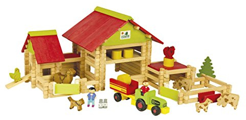 Jeujura - Grande Ferme 220 Pièces - Jeu de Construction dès 5 Ans - 8059