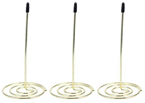 NUOBESTY Fotohalter Schreibtisch Zettelspießer 3 Menübeschw?Rung Gabeln Check mit Basis Rechnungsordner für Restaurant Bar Schreibtische Papierhalter