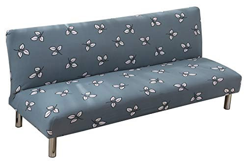 DZYP Sofabezug ohne Armlehnen, elastisch, waschbar, bedruckter Spandex, universeller Sofa-Schonbezug für Klappsofas und Sofas. (P8)