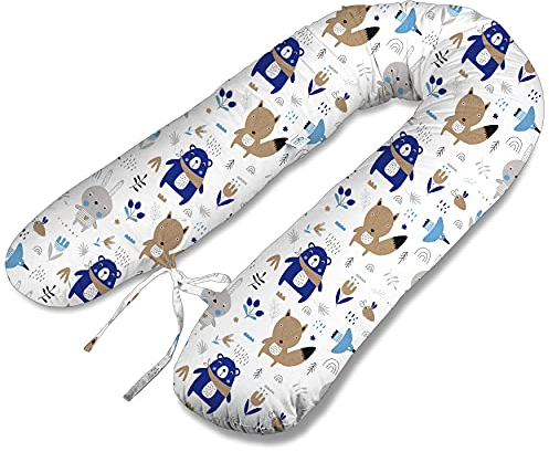 180cm Typ V XL Stillkissen Schwangerschaftskissen Lagerungskissen Seitenschläferkissen Handmade 100% Zertifizierte Baumwolle Geräuschlos ekmTRADE (47)