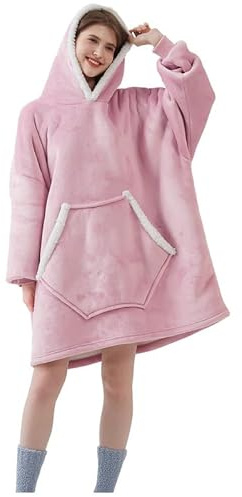 Oversize-tröja för damer, mysig huvtröja för damer, presenter till kvinnor, överdimensionerad hoodie-tröja, stora fickor i form av fladdermöss