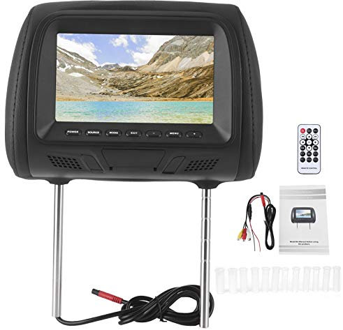Moniteur d'appui-tête, Dossier de siège de Voiture MP5 Lecteur multimédia Moniteur DVD Appui-tête écran LCD 7in Bluetooth Prise en Charge amplificateur USB