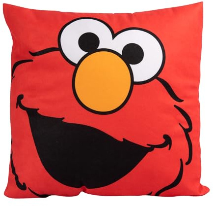 United Labels Sesamstraße Kissen, Kopfkissen Elmo 30x30 cm, Rot, Sofakissen, Dekokissen für Fans