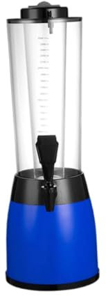 FytStycale Spillatore Birra Refrigerato, 2,5 Litri, Dispenser Birra, Botte Birra con Scompartimento per Ghiaccio, Etichetta Fusti Tubi di Ghiaccio, Adatto per Feste ed Eventi, 18.5 x 51.5 cm, Blu