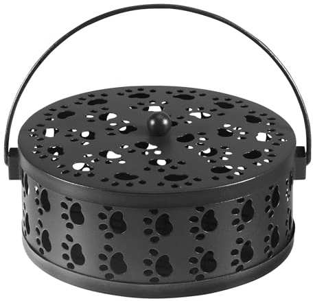 Rökelsehållare, myggspiralhållare, rörlig myggspole, rökspiraler, anti-myggspiral, bärbar metallisk mygghållare