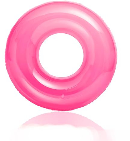 Anello da Nuoto per Adulti, 90CM Anelli Gonfiabili Piscina Galleggiante, Salvagente Adulto Gonfiabile Anello Gonfiabile Rosa per Feste in Piscina, Acqua, Spiaggia, Accessori Feste per All'Aperto