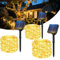 Hoteril Guirnaldas Luces Exterior Solar, 3pcs 17M 150 LEDs Luces Solares LED Exterior Jardin 8 Modos con Función de Memoria Impermeable IP65 Cadena de Luce para Fiestas, Patio, Arboles, Luz Navidad
