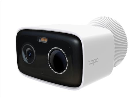 Tapo C400 - Cámara WiFi Externa FHD inalámbrica, batería de 5200 mAh hasta 180 días, cámara de vigilancia, visión Nocturna a Color, detección de Personas, Alarma Sonora y Luminosa, IP65