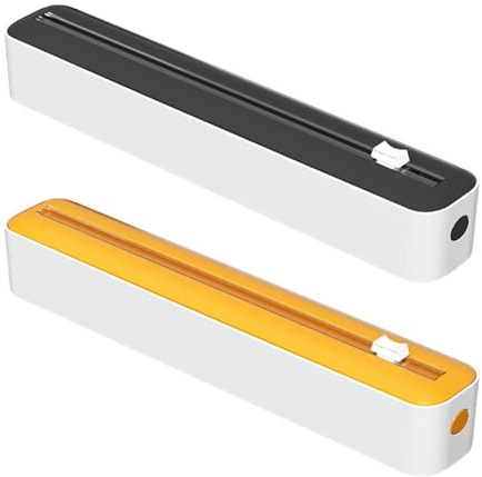 Aluminum foil Organizer, Plastic Wrap Dispenser Cutter Food Cling Film Cutter Magnetic Wrap Storage Box Aluminum Foil Stretch Film Cutter for Kitchen for Drawer, Kitchen(Yellow)