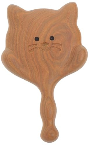 Kreativer Holzmassagekamm für Kopfhautmassage, Kompakt und Tragbar | Braune Holz Ausführung, für Zuhause und Draußen, Einfach Mitzunehmen, Schlichtes Design, Leicht Gebaut