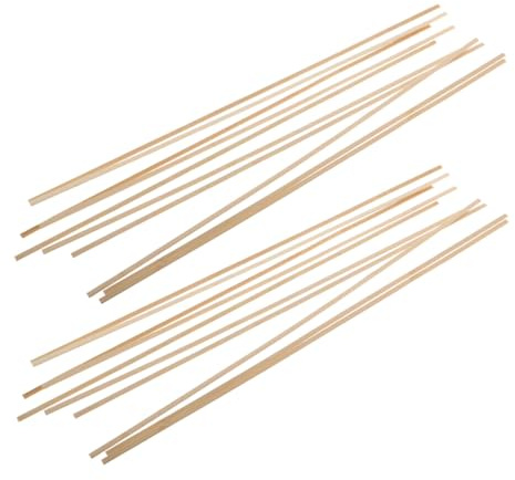 LRXIYODE 20pcs Bamboo Kite Frame Dowel Rods Lightweight Flexible Crafting Sticks for DIY Kite Building Resilient Natural Bamboo Supports for Outdoor Play and Creative Projects