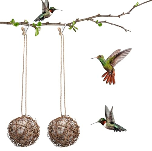 TOYZFRIENDY 2 Stück Rattanbälle 10cm Handgefertigte Weidenkugeln Als Sicheres Papageien und Wellensittichspielzeug Natürliche Vogelspielzeug Dekoration für Käfige