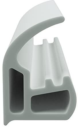 DIWARO® Stahlzargen-Dichtung SZ178 | weiß oder grau | 5 lfm für Haus- und Innentüren. Zum Schallschutz und abdichten der Tür. Bestehend aus TPE (Thermoplastischen Elastomer) (weiß)