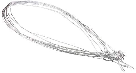 50x Schmuckgummiband metallic Silber für Doppelkarten in Din A5 und Din Lang für Einladungen, Kirchenhefte, Menükarten, Broschuren, Liederhefte