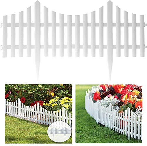 HoitoDeals Grass Lawn Flowerbed Border Edge For Garden OutDoor Edging Picket Fence