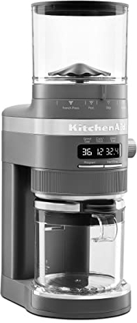 KitchenAid Burr Coffee Grinder, KCG8433, Charcoal Grey