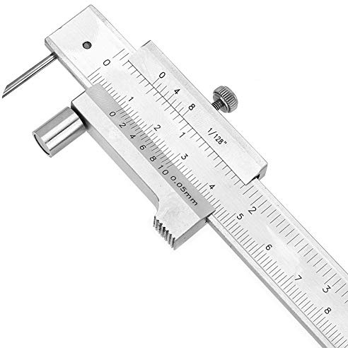 Aramox Marking Gauge Tragbarer digitaler Messschieber, 0-200 mm, Edelstahl, PTFE, Aramoxgv7ukest392369, 6589065031, Präzise Skala, Scharfer Schreiber, Zuverlässig, Bequeme Verwendung
