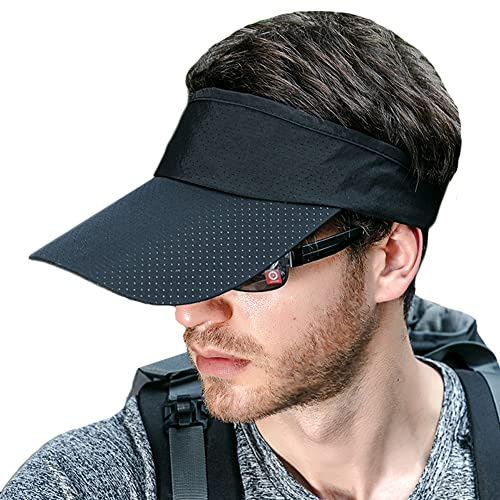 iEasey Unisex Schnell-Trocknend Sonnenhut Mesh Baseball Cap Sommerhut Kappe Schirmmütze Outdoor Sonnenblende Sonnenschild Strand Tennis Golf Sonne Visier Kappe Pferdeschwanz Cap fur Herren Damen