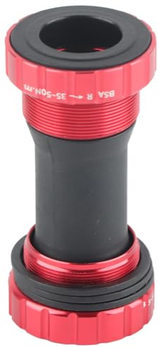 Fahrrad Innenlager, Rennrad Mountainbike Innenlager Aluminiumlegierung Durable Shaft Bushing für Mountain Road Fixed Gear Bike(rot)