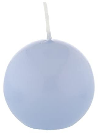 Kugelkerzen Blue Bell Blau, Ø 50 mm, 16 Stück, dt. Kerzen in RAL Kerzenqualität, Kein rußen und Tropfen