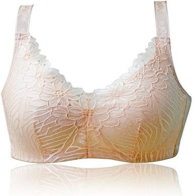 Sendyou Brasier de mastectomía con bolsillos para mujer, formas de insertos de prótesis mamarias SY66 (beige, 44C)