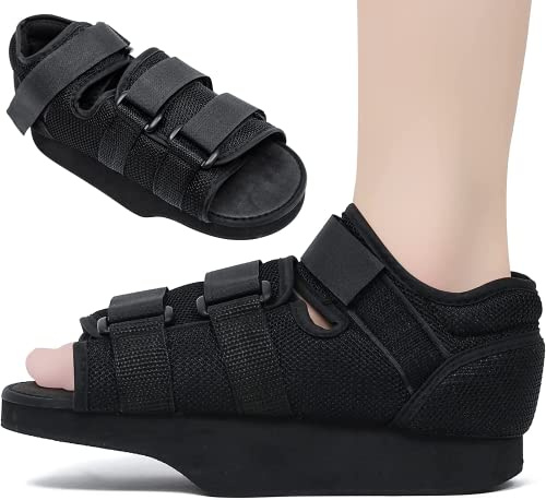 Zapatos postoperatorios para dedo del pie roto Orthowedge Ortopédico médico Pie Brace Antepié Zapato de descarga para cirugía (XL)