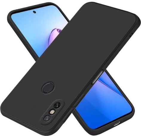 EASSGU Funda para Xiaomi MI 6X / MI A2 (5.99 Inches), Carcasa de Silicona Suave de TPU - Negro