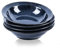 vicrays Wide Rim Soup Bowls - 27oz Ceramic Pasta Plates Bowl Set of 4 for Gumbo Salad Spaghetti Dipping Bread Dishes Home Restaurant Use - Microwave Dishwasher Oven Safe - Blue