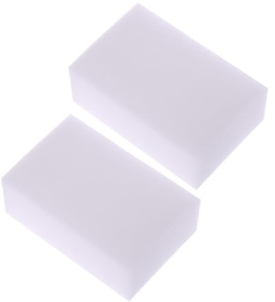 2 x Schwamm-Radierer, starke Leistung, Melamin-Schaum-Reinigungs-Pad für Badewanne, Boden, Sockelleiste, Badezimmer, Wand, Küche, Schwämme und Schrubber