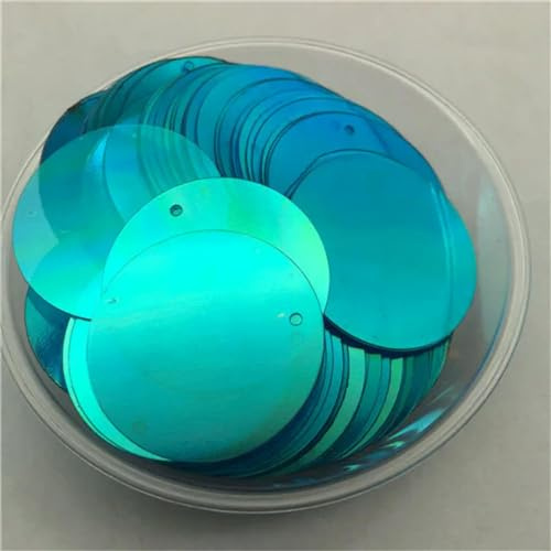 KEMTAT 10mm 15mm 20mm 25mm 30mm PVC Piatto Rotondo Paillettes sciolte Paillettes cucito accessori artigianali per matrimoni con 1 Foro Laterale