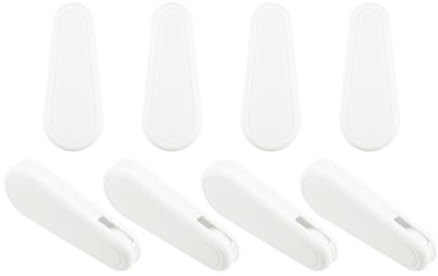 uxcell 8Pcs Blinds Cord Weight, POM 83mm/3.27 Rounded Roller Blinds Handle Tensioner Weight for Vertical Blind Roman Blinds Chains Ball Beaded Chain Window Accessories, White