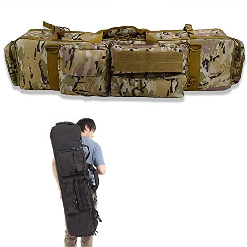 ANSNOW Gewehrkoffer Taktische Gewehrtascheenkoffer Waffenkoffer Aufbewahrung Taktische Gewehrtasche Angeln Militär Seesack Jagd Waffentasche Gewehrtaschen Für Den Schießstand, 100 cm/Tarnung