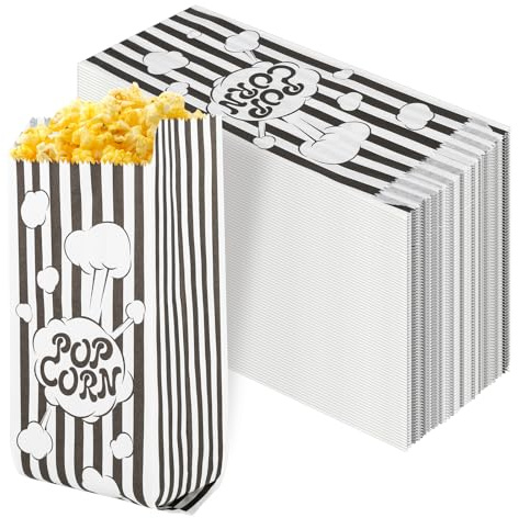 GHVACZS Lot de 150 petits sachets pour pop-corn, barres de sel et barres chocolatées, fêtes, anniversaires