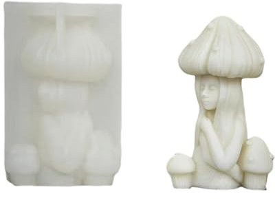 Silikonform für den menschlichen Körper, Rosen-Pilz-Körper, Gipsformen, handgefertigte Duftkerzenformen, Ornament-Formen, flache Harzformen